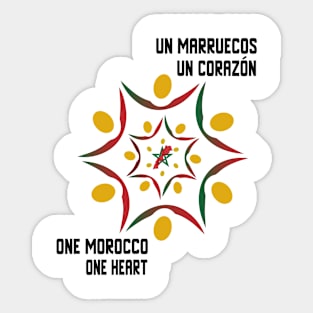 Proud Morocco Flag Gift Moroccan Lovers For Men's Women's Sticker